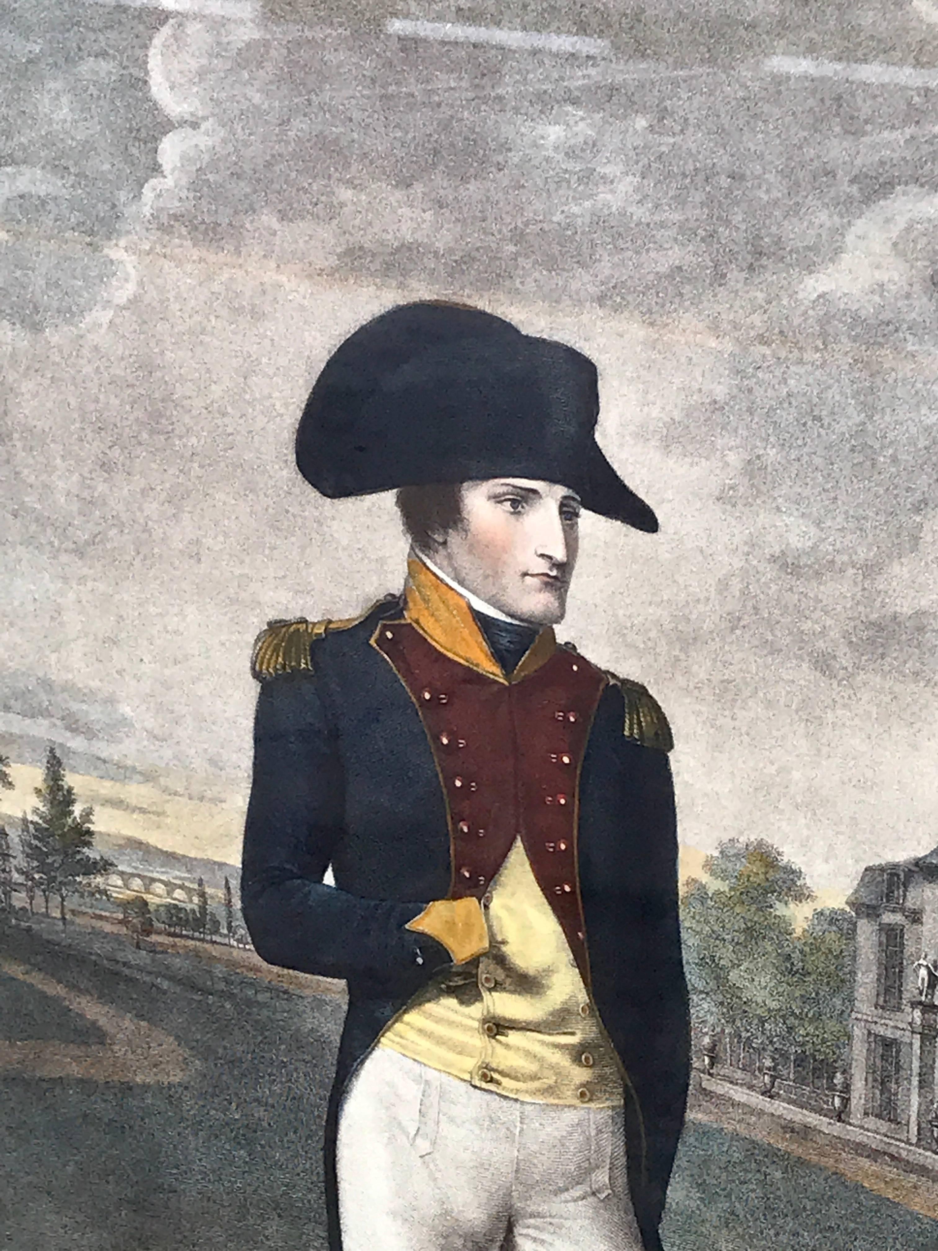 Portrait Engraving of Napoléon Bonaparte as First Consul
