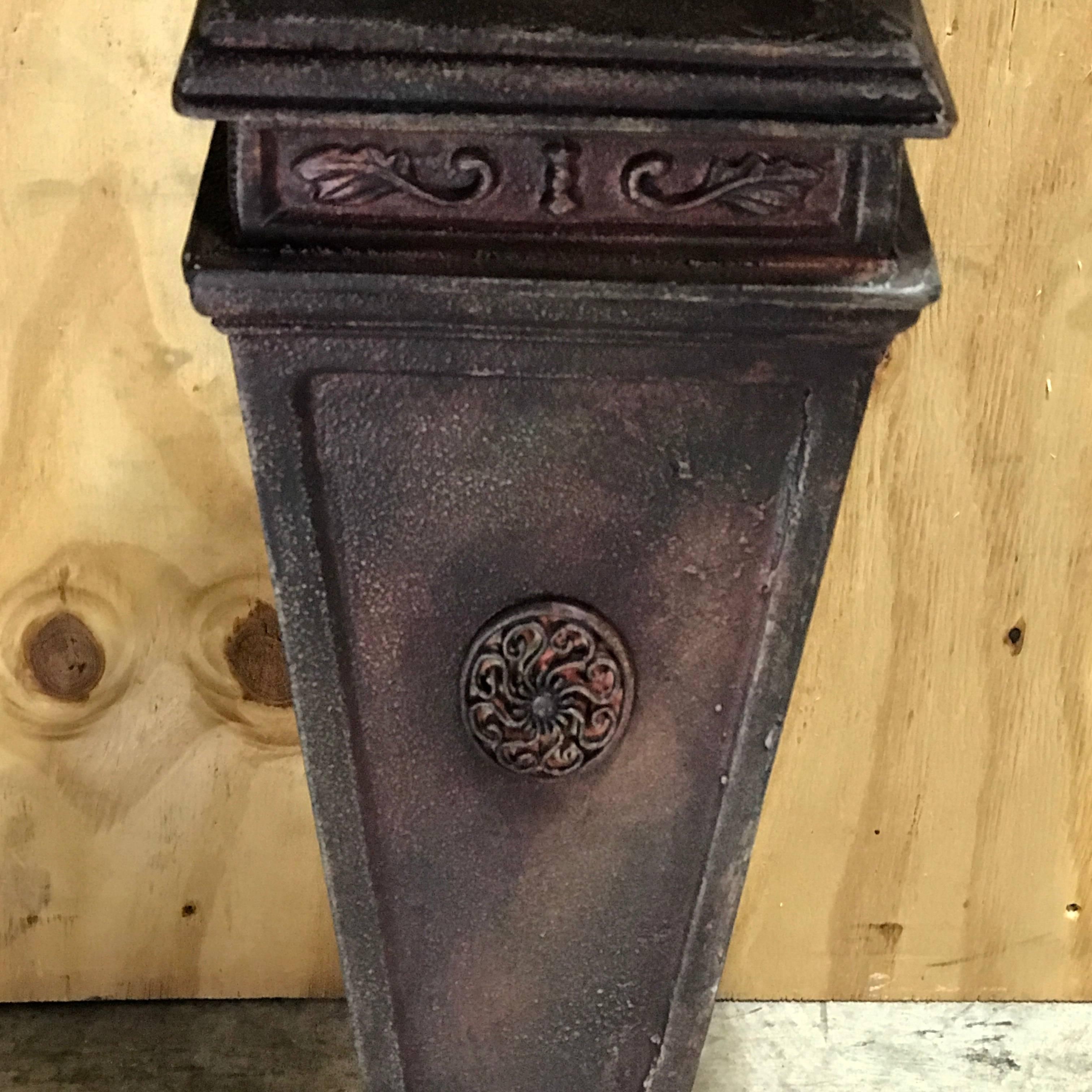 20th Century Antique Cast Iron Sundial on Pedestal