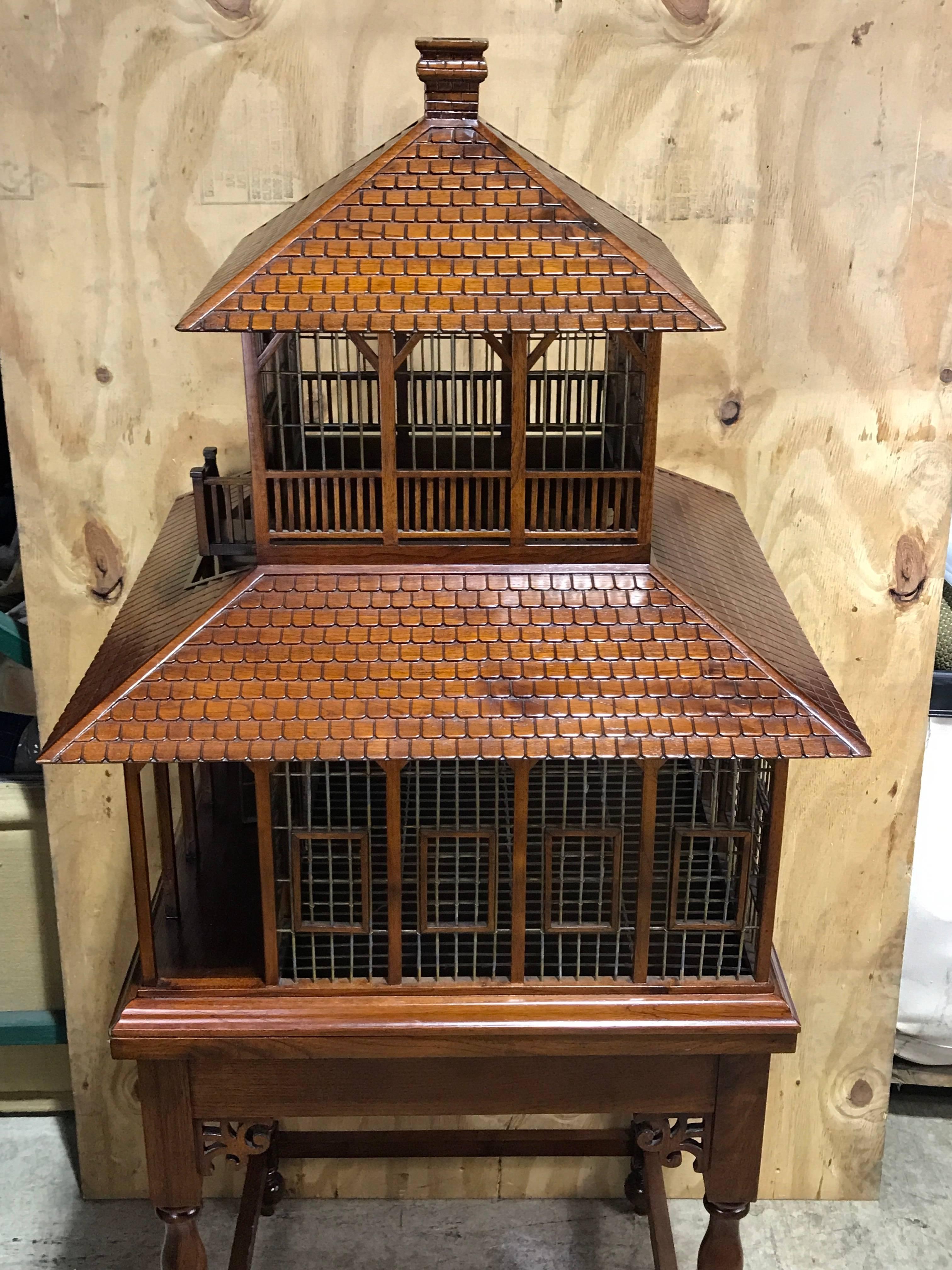 mahogany birdhouse