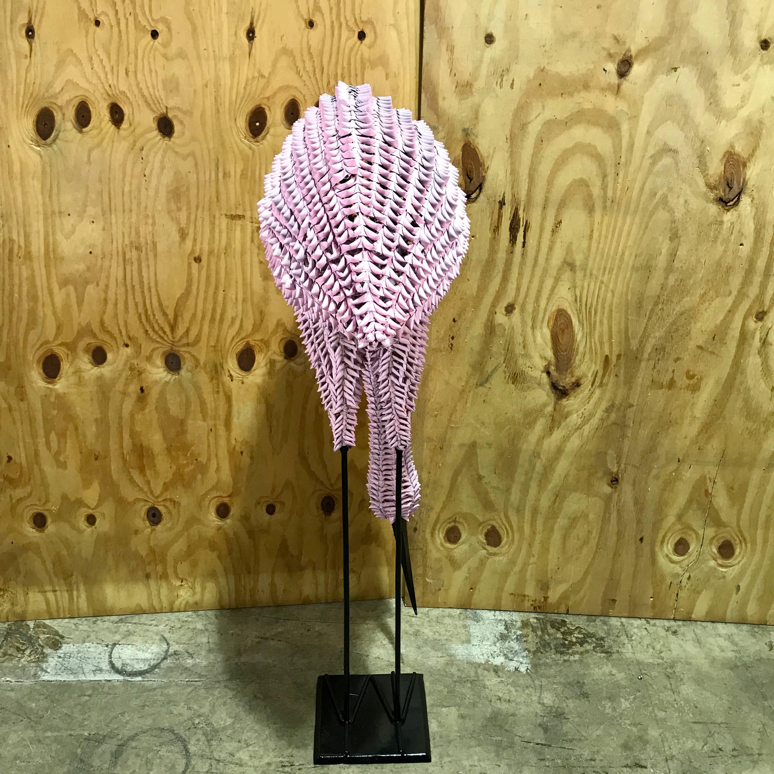 pink flamingo sculpture