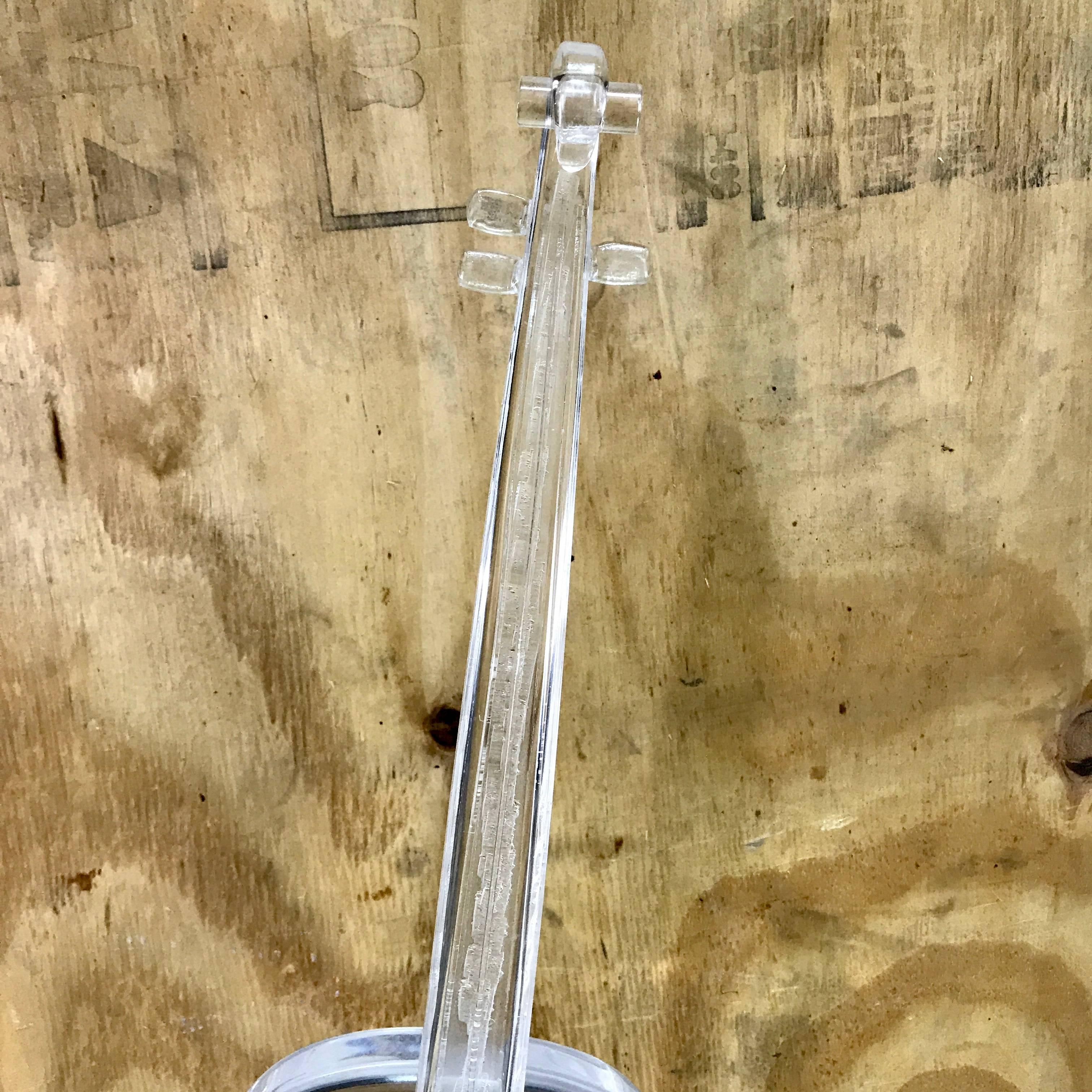 Late 20th Century Lucite  Sculpture of a Violin, in the Style Armand
