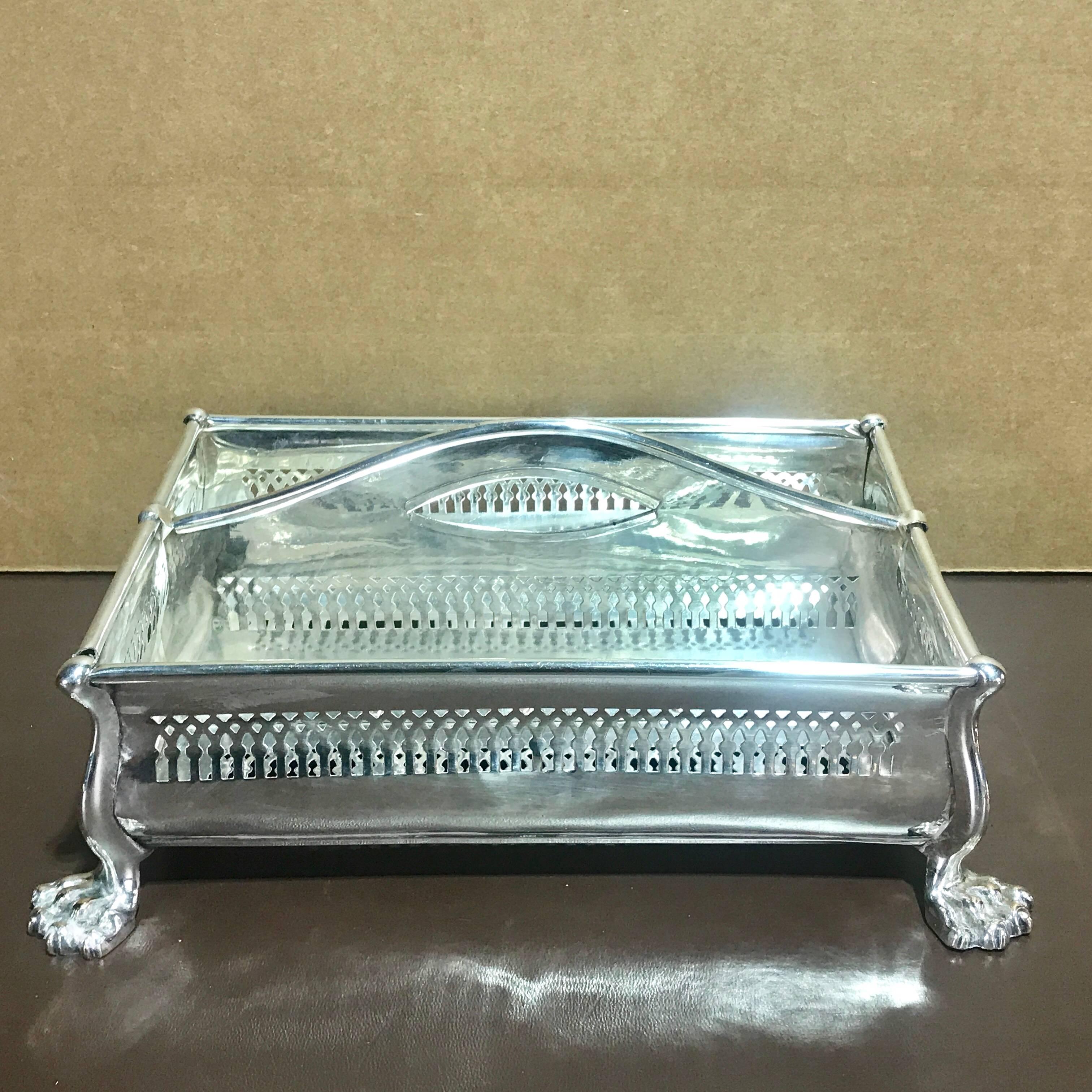 Sheffield plate cutlery box, rare form, Sheffield plate with 