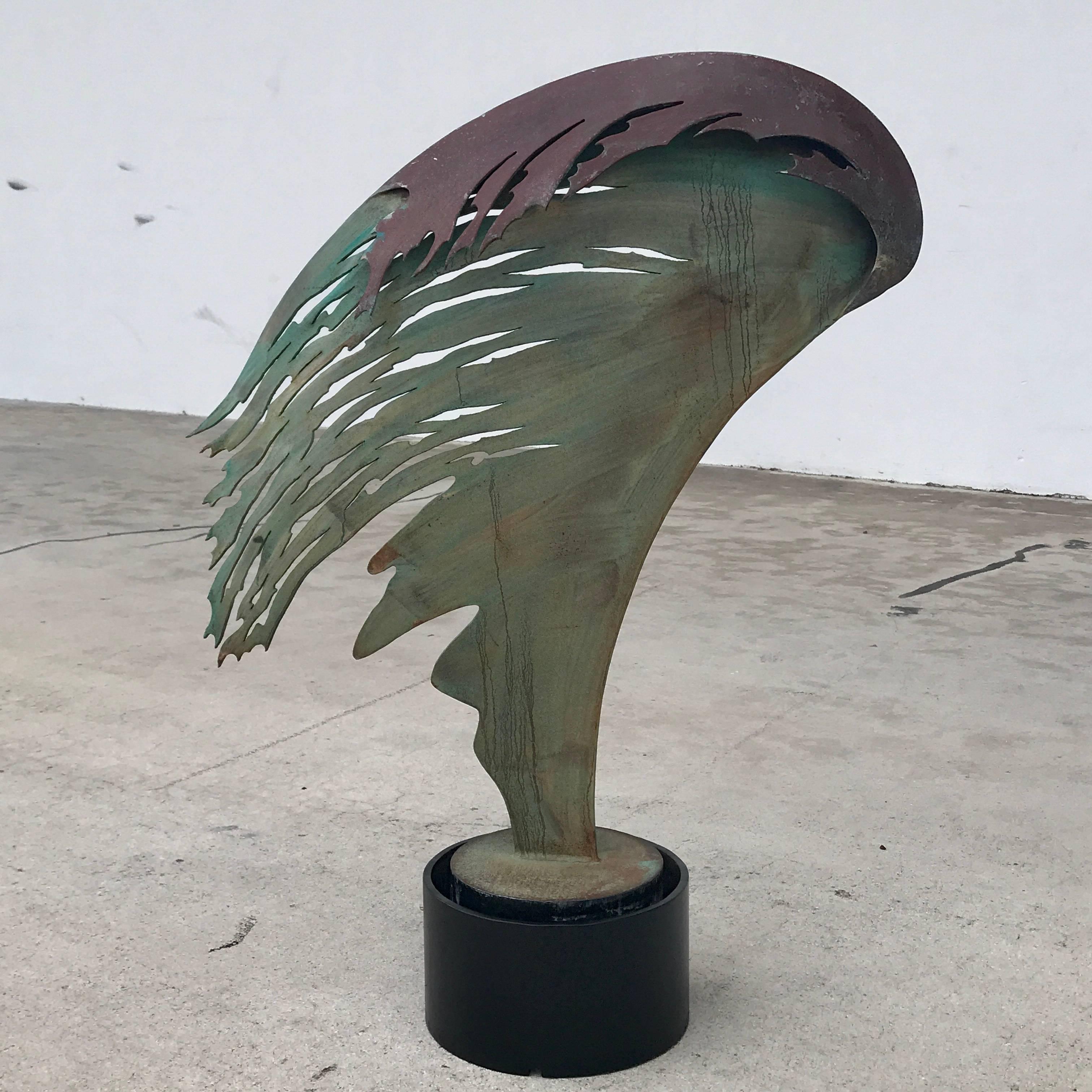 Late 20th Century Midcentury Angel Wing Sculpture  For Sale