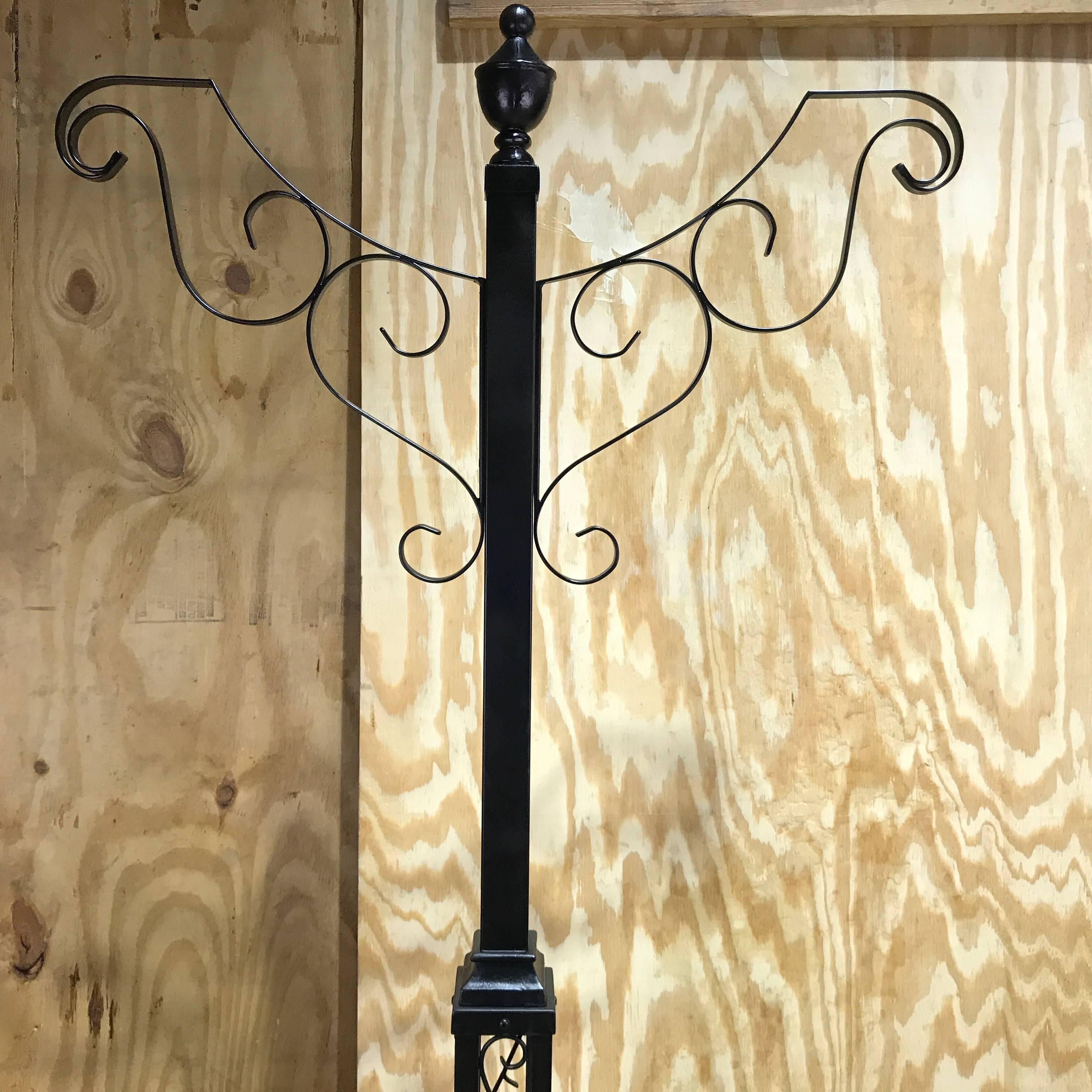 wrought iron victorian hanging planters