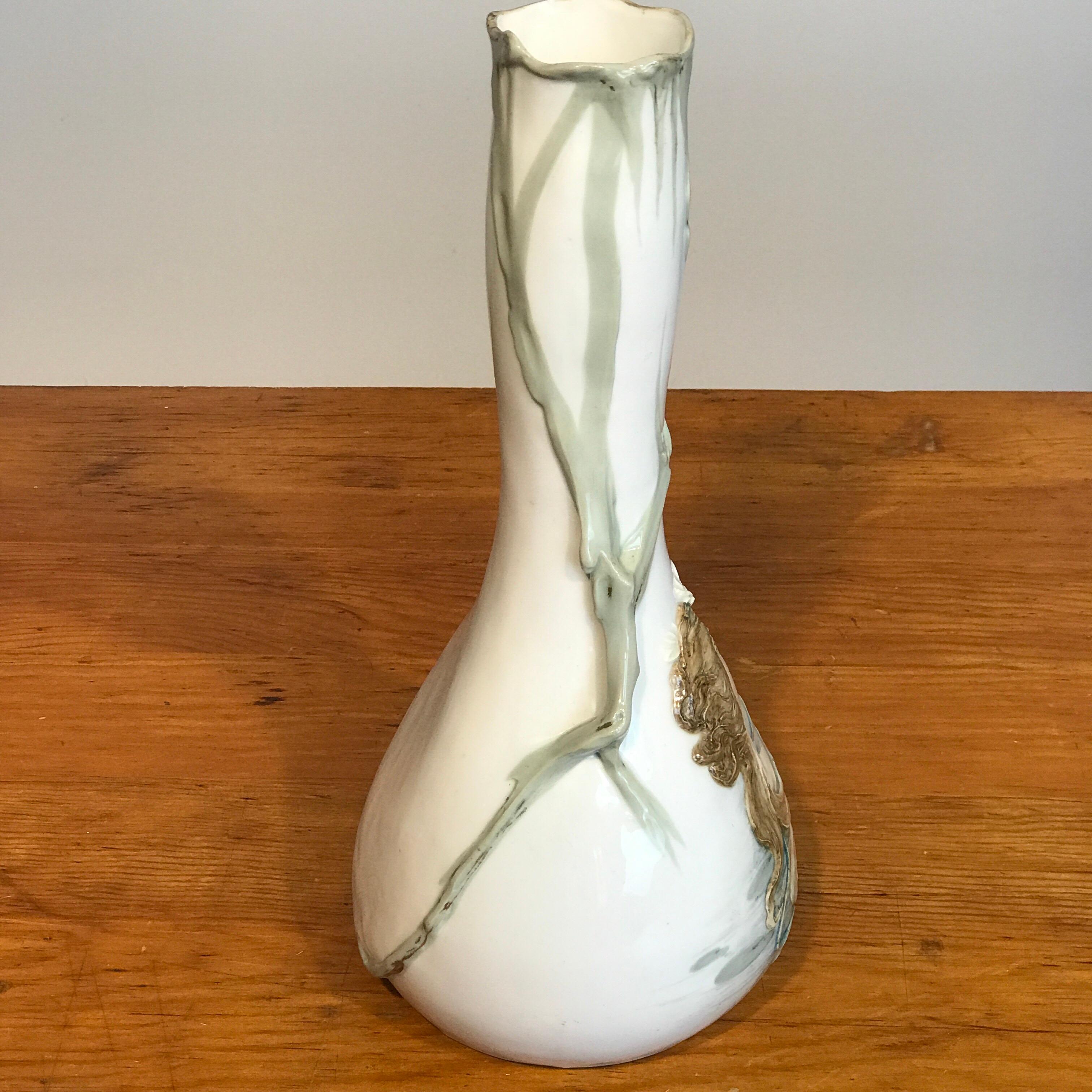 Art Nouveau Portrait Vase Attributed to Teplitz For Sale 4