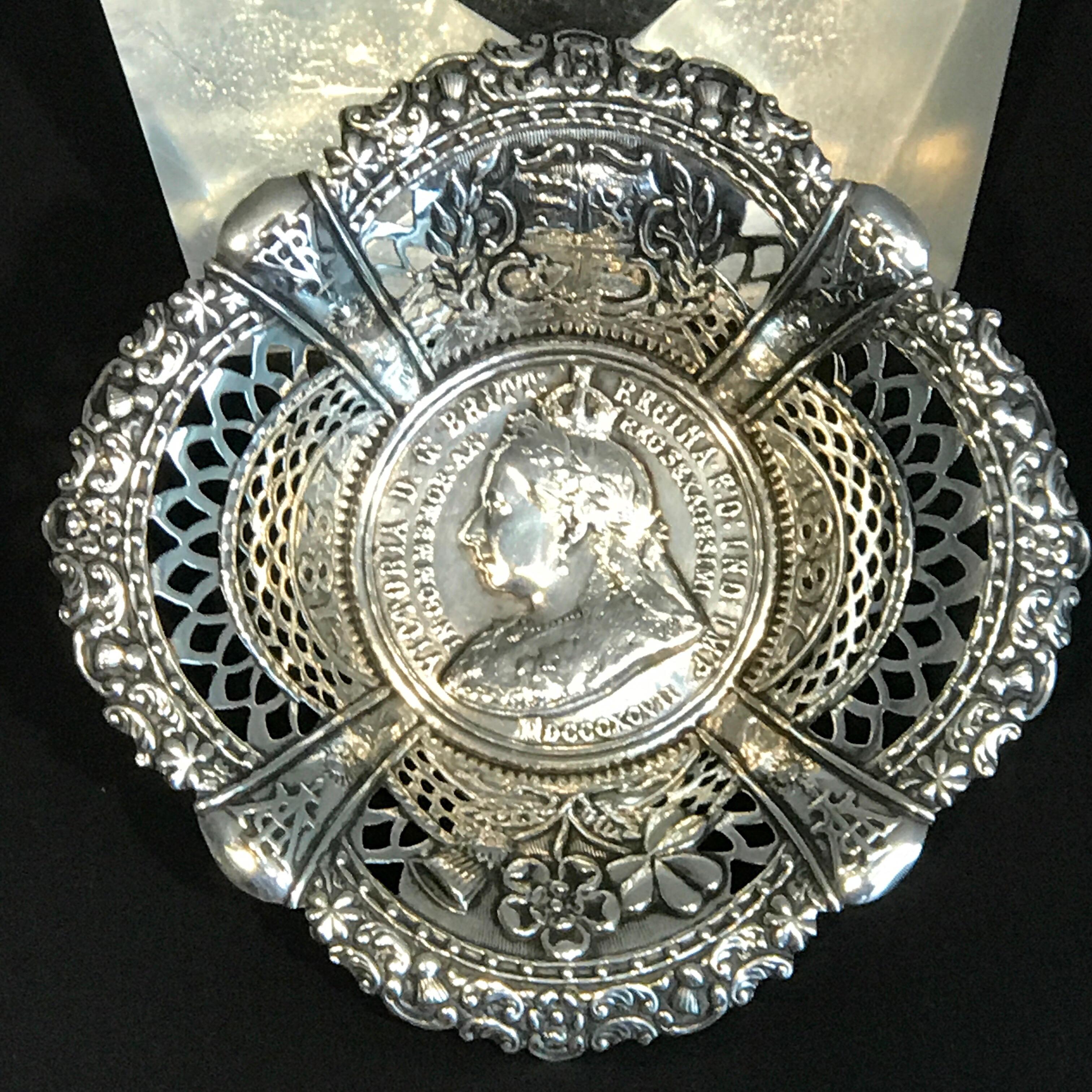 Queen Victoria’s diamond Jubilee sterling commemorative bowl
Fantastically intricate with center portrait, coat of arms, the year 1837, and a crest of the English rose, Scottish thistle and Irish Shamrock and the year 1897
Made by Crisford &