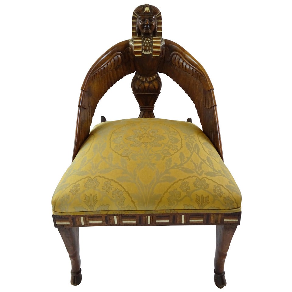 19th Century English Egyptian Revival Chair
