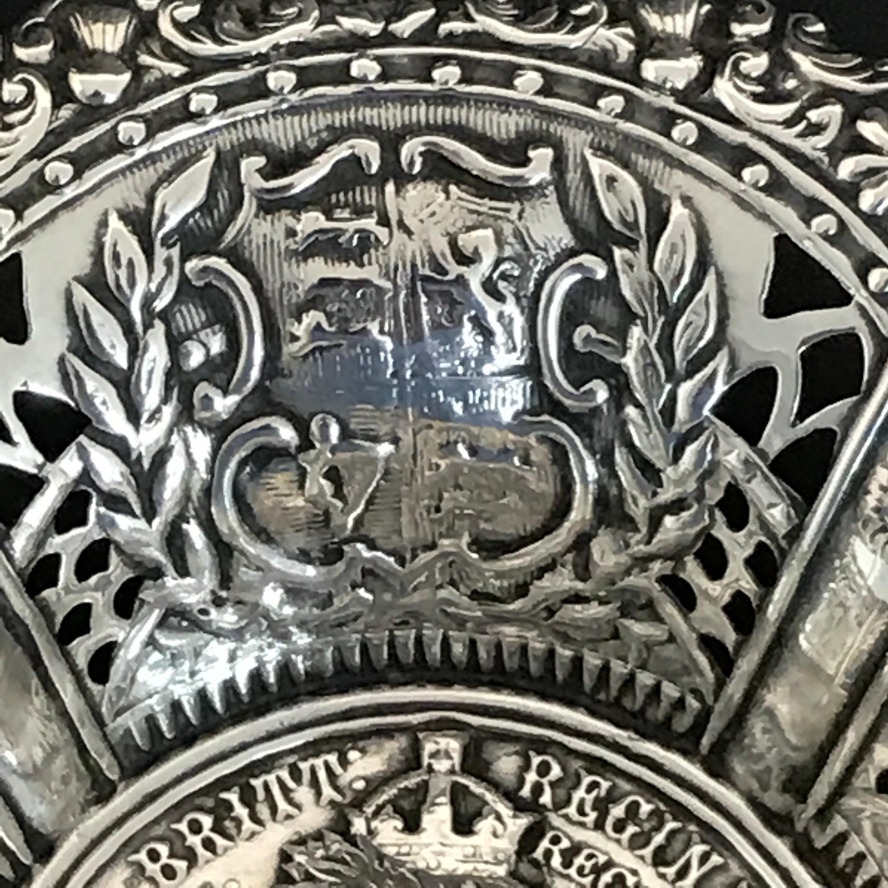 High Victorian Queen Victoria’s Diamond Jubilee Sterling Commemorative Bowl