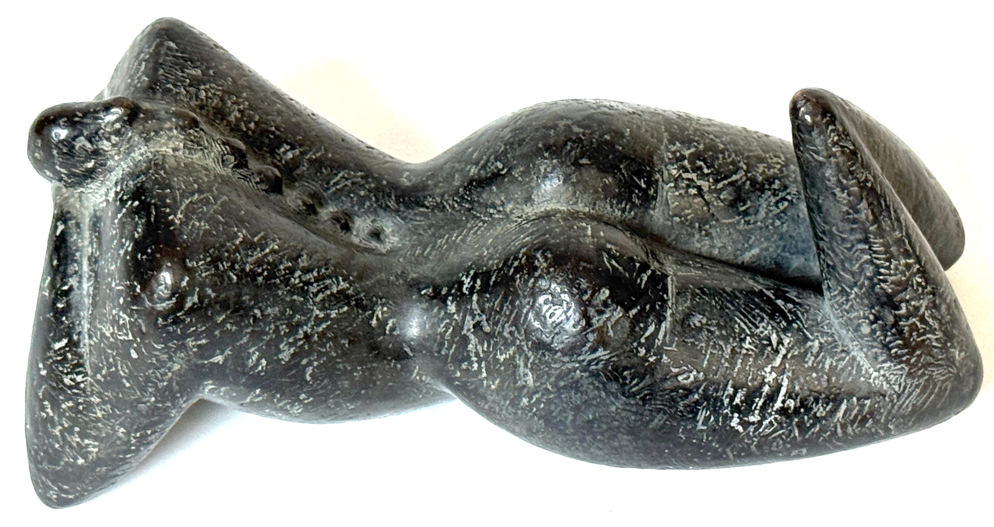 Modern “Liggend (Reclining)” by Kyle Smith, Bronze Nude with Ponytail, Edition 2 of 9 For Sale
