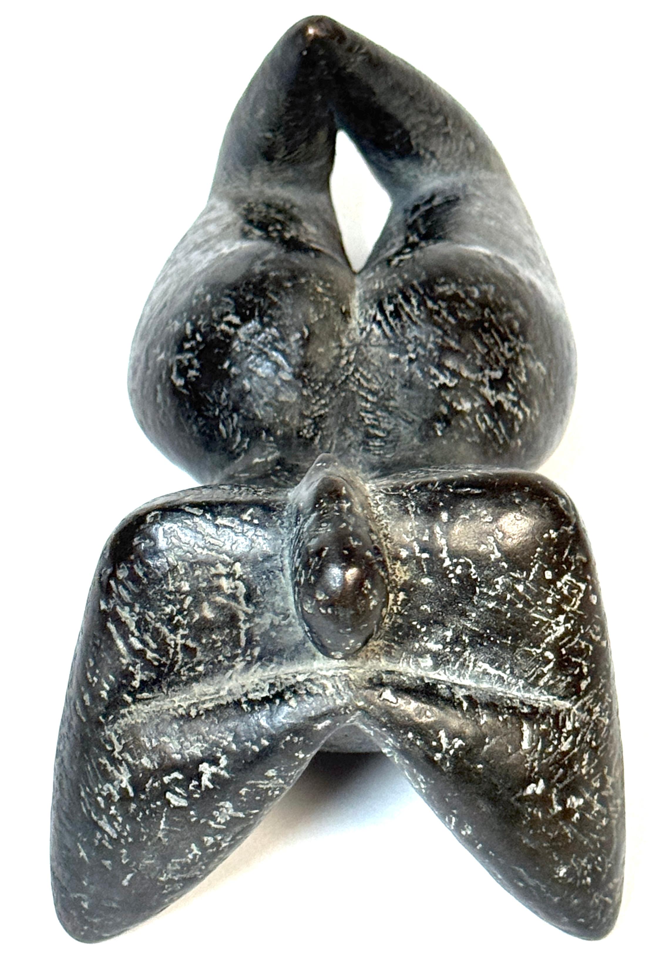 Patinated “Liggend (Reclining)” by Kyle Smith, Bronze Nude with Ponytail, Edition 2 of 9 For Sale