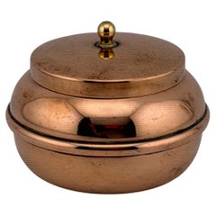 Boîte Art déco en métaux mixtes (bronze et argent massif) de Joseph Heinrichs, vers 1930