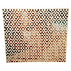 Nemo Jantzen “Beach” Glass-Dome Photomosaic on Wood, 2015