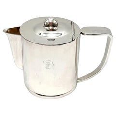 Caffettiera modernista in argento placcato della catena Inter-Continental Italian Hotels, intorno al 1955