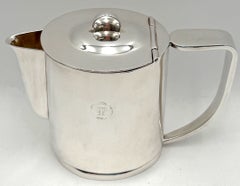 Inter-Continental Italian Hotels Modernist Silverplate Coffee Pot, circa 1955