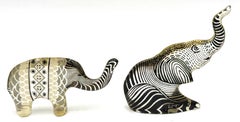 Pair of Abraham Palatnik Brazilian Op Art Lucite Elephant Sculptures, circa 1960