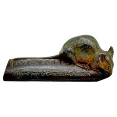 L. Carvin Menier Chocolate Mouse Advertising Paperweight, circa 1910