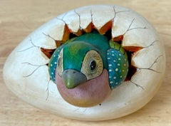 Sergio Bustamante, Attributed Hatchling Bird Pottery Sculpture