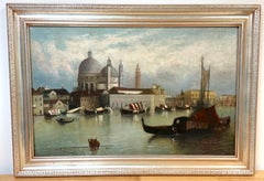 19th-Century Italian Venetian Capriccio of the Bacino di San Marco