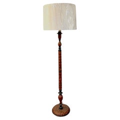Frederick Cooper Kashmiri Polychrome Lacquer Floor Lamp, Circa 1970s