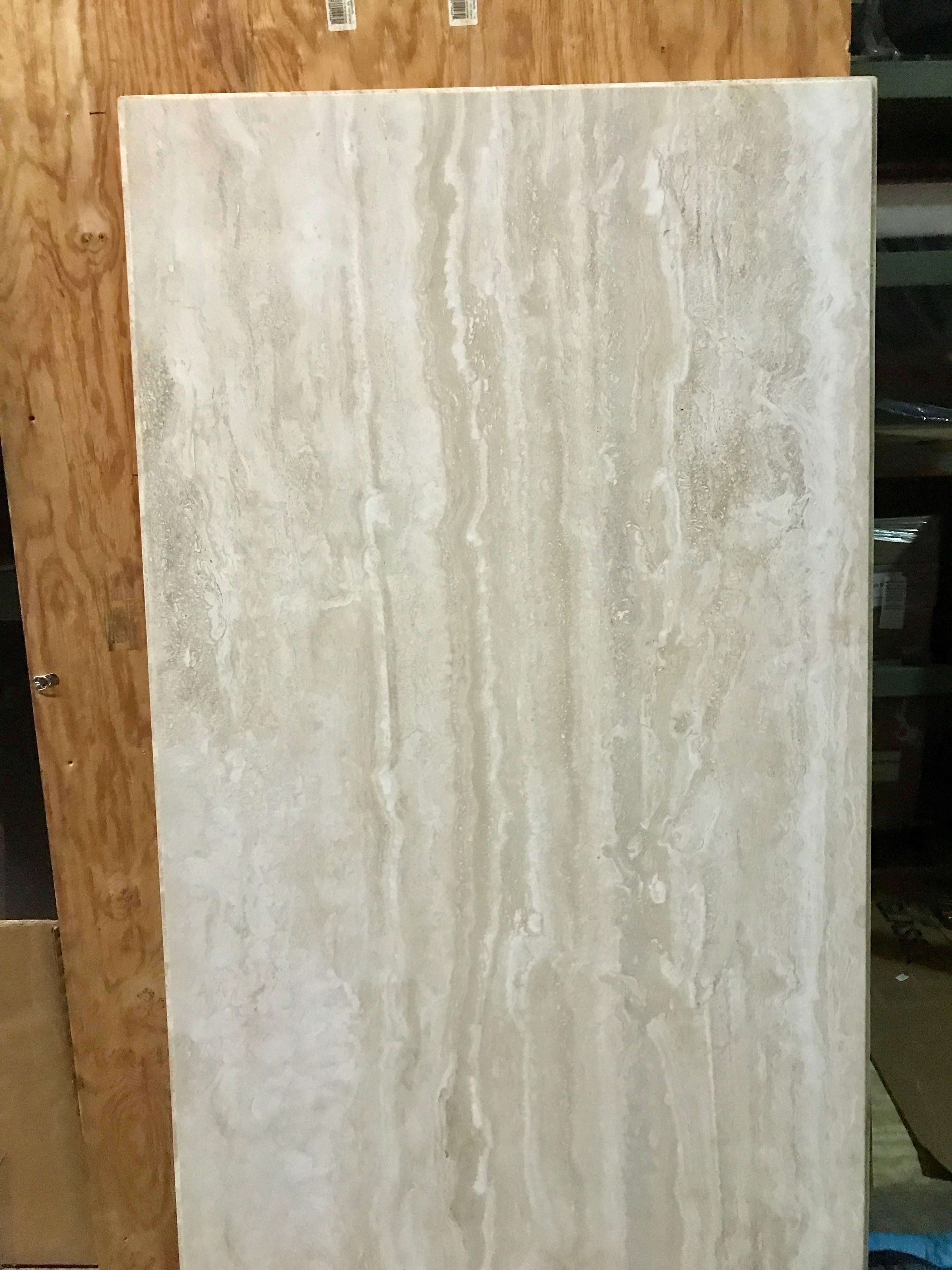1970s Travertine Dining Room Table In Excellent Condition In West Palm Beach, FL