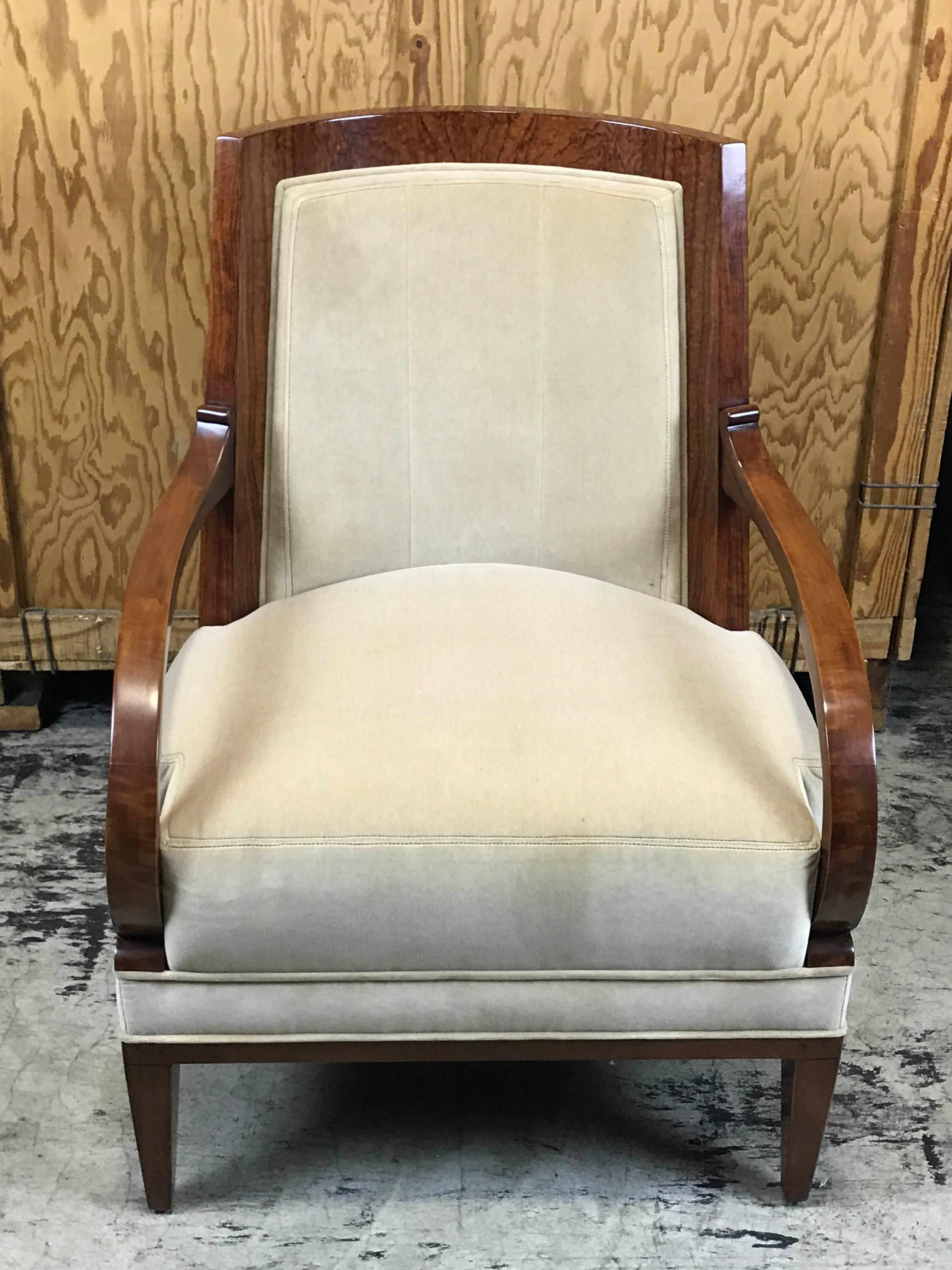 Andre Arbus Edition Barrel Back Club Chair by William Switzer In Excellent Condition In West Palm Beach, FL