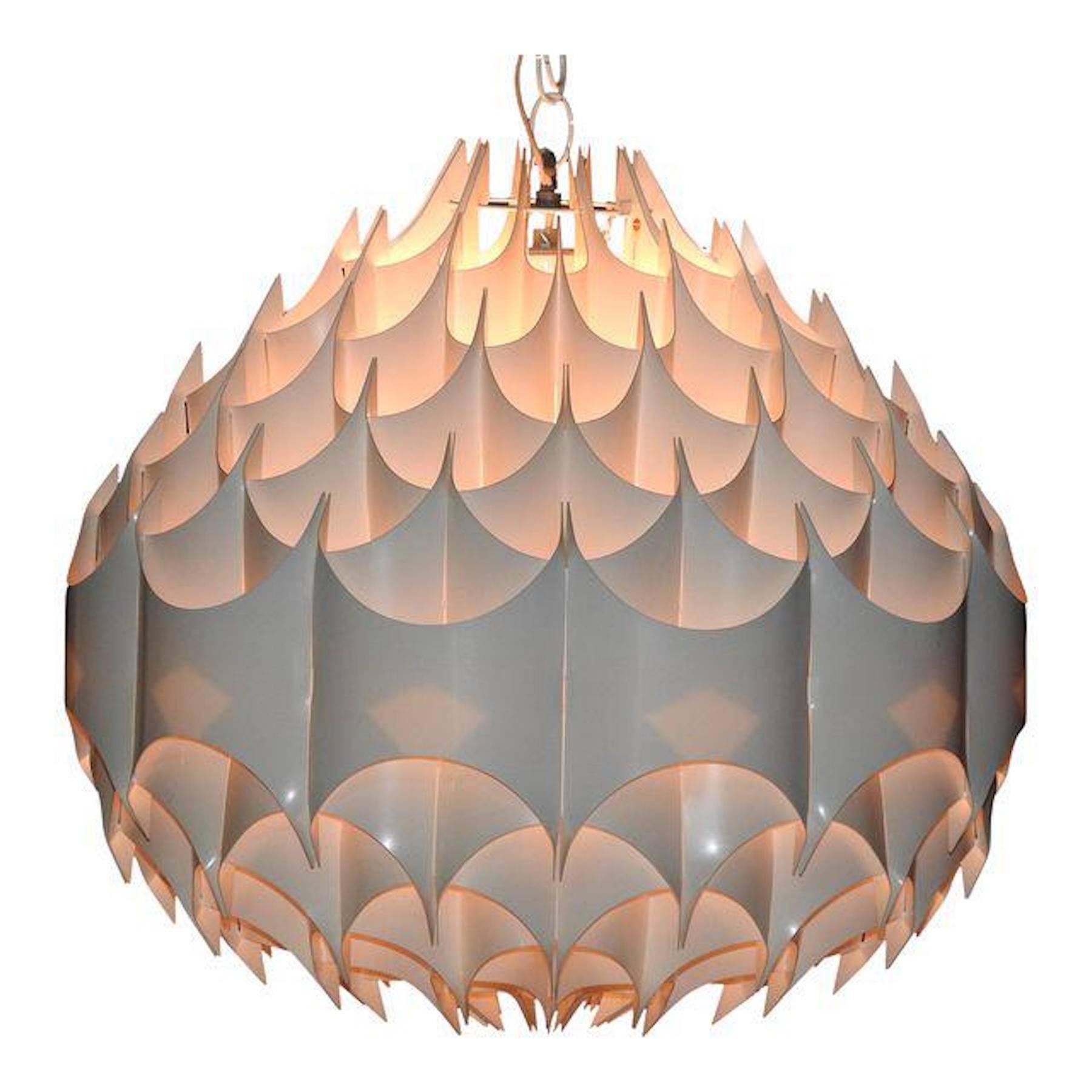 'Rhythmic' globe chandelier. Pendant, designed by Havlova Milanda for Vest.



