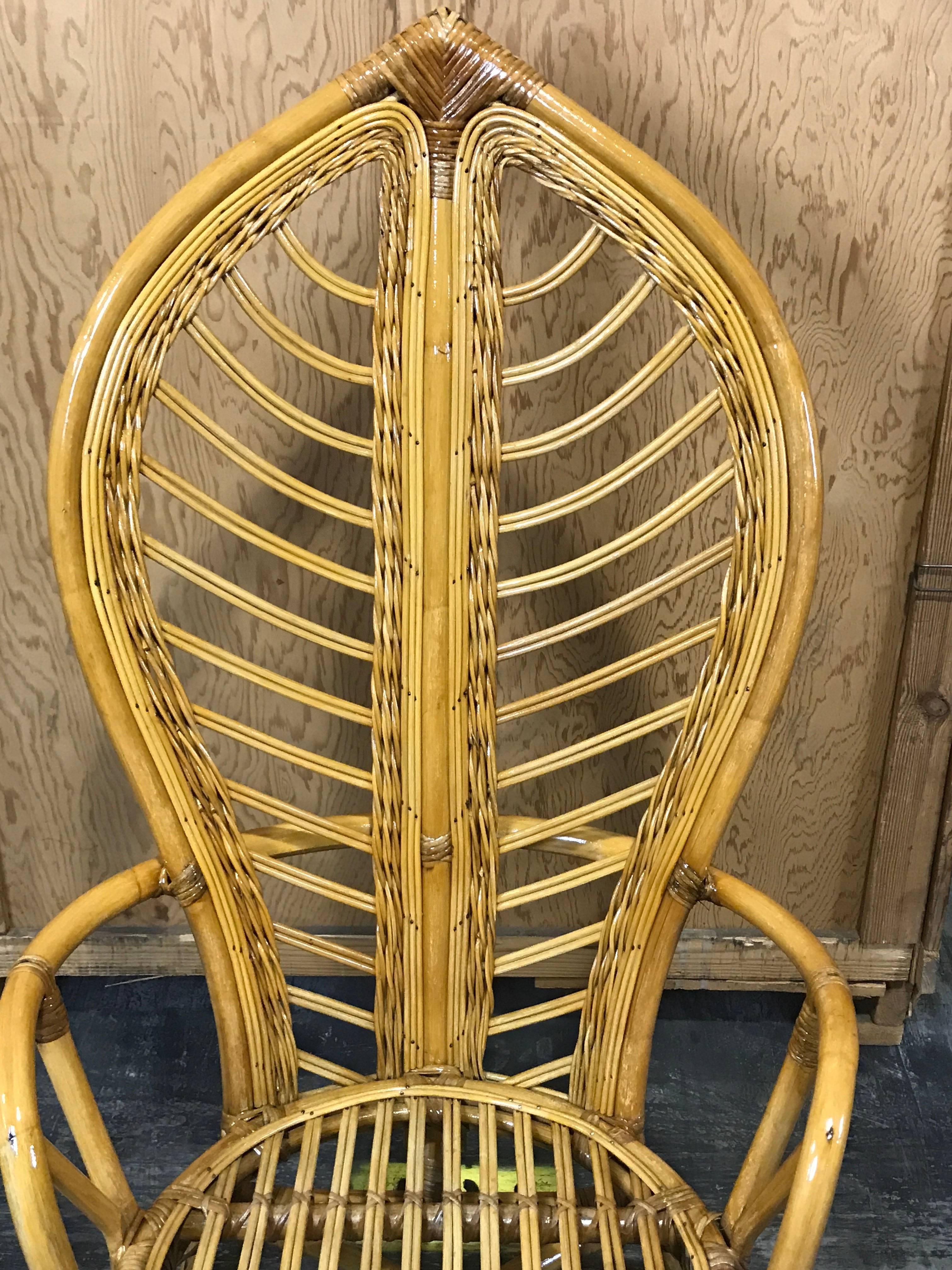 rattan leaf chair