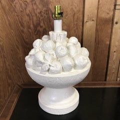 Large Blanc De Chine Bowl of Fruit Lamp, in the Manner of John Dickenson