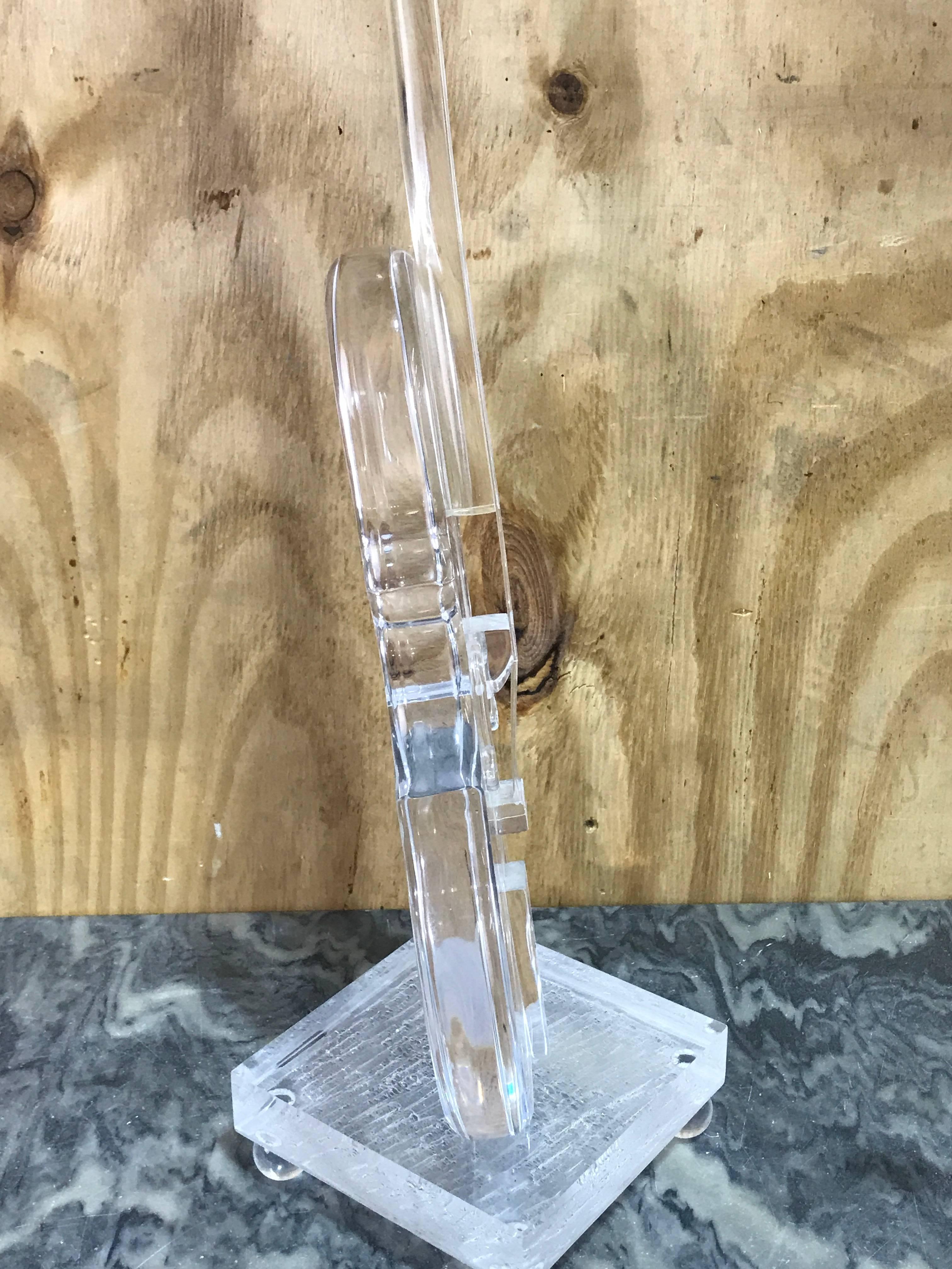 Lucite  Sculpture of a Violin, in the Style Armand 1