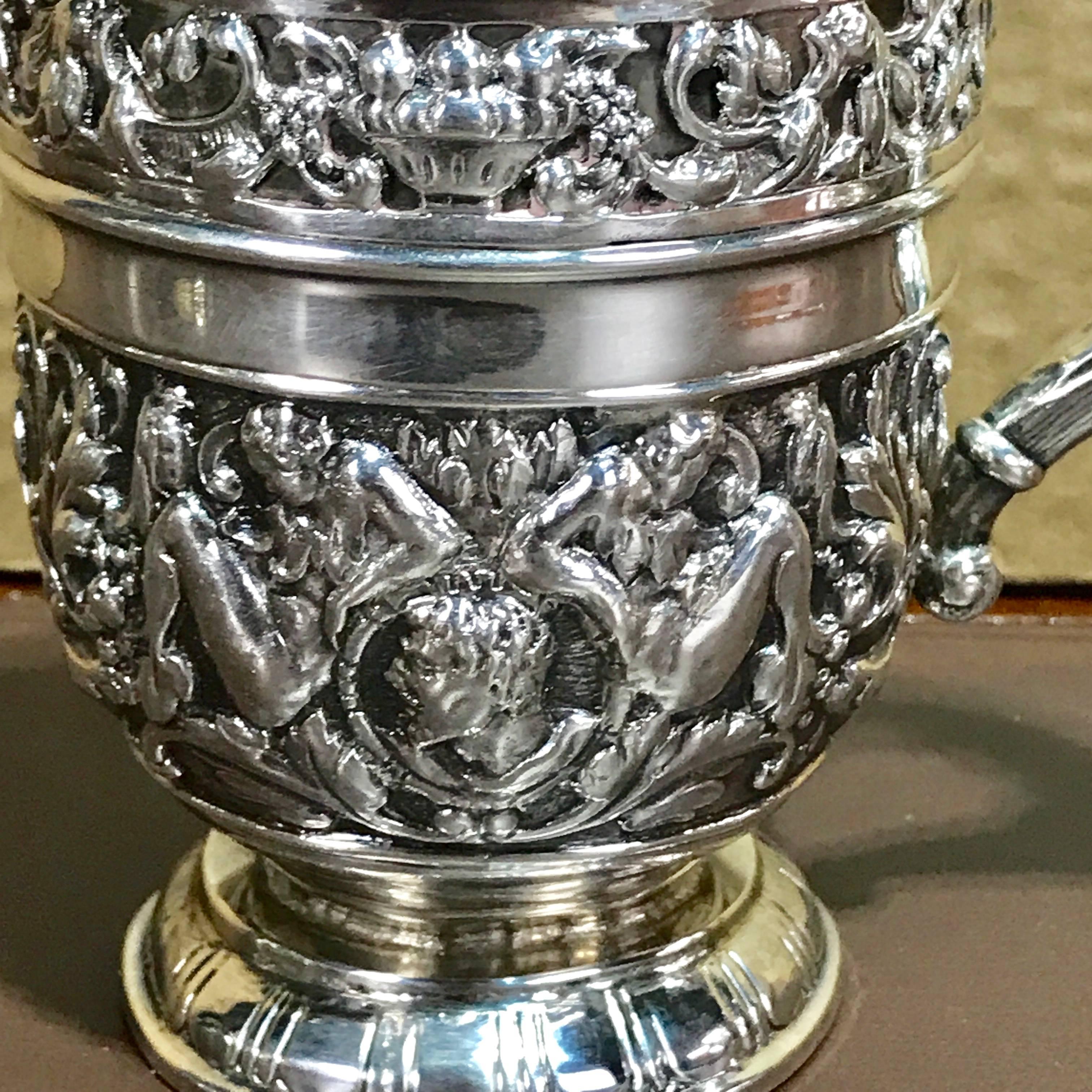 Sterling Silver Massive Cellini Sterling Tea and Coffee Service