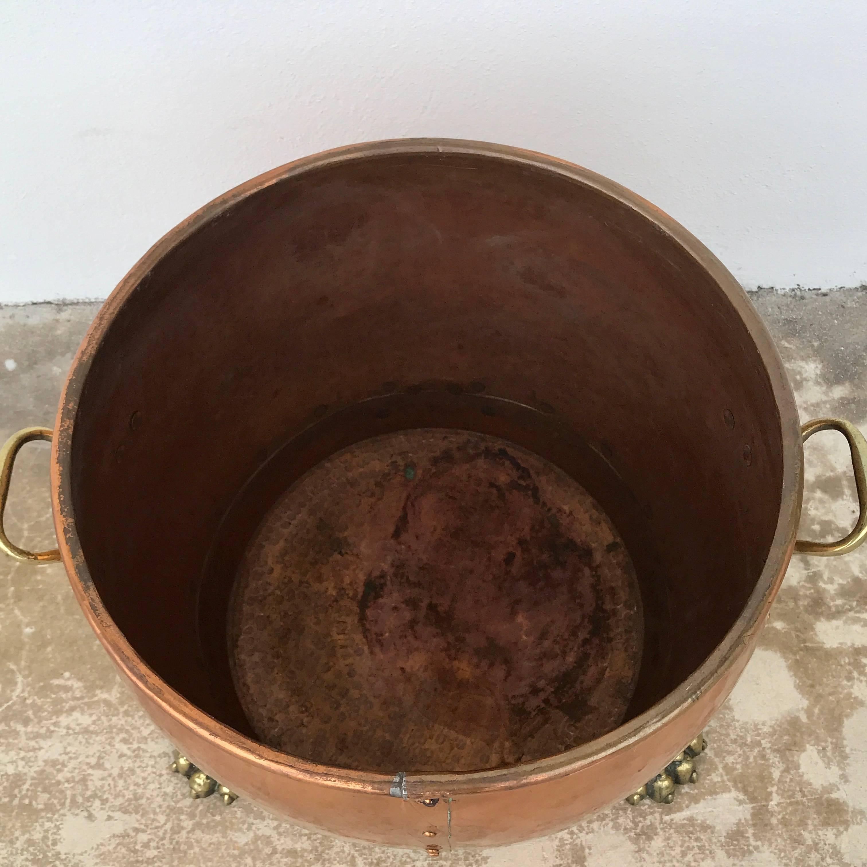 English Copper and Brass Planter 3