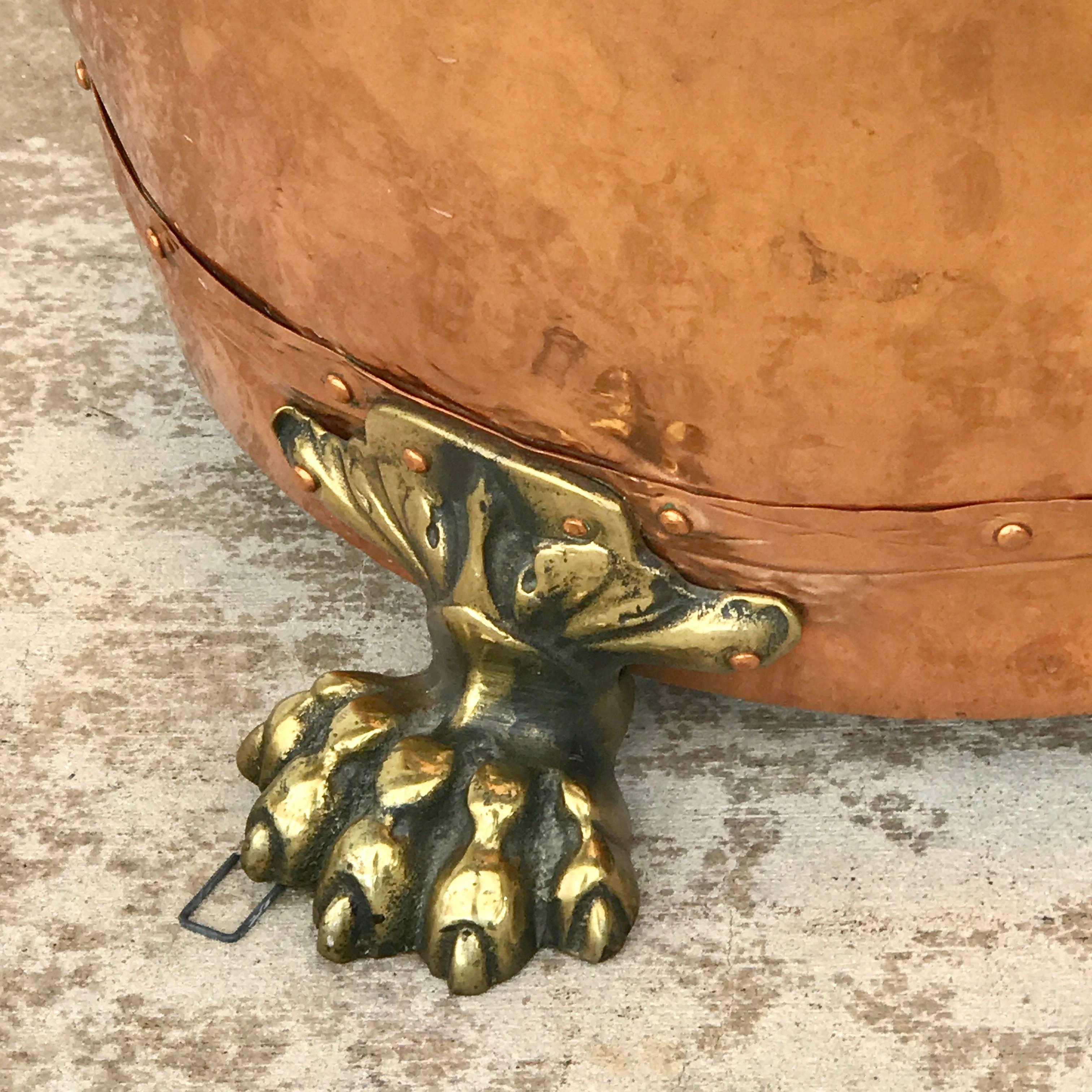 English Copper and Brass Planter 1