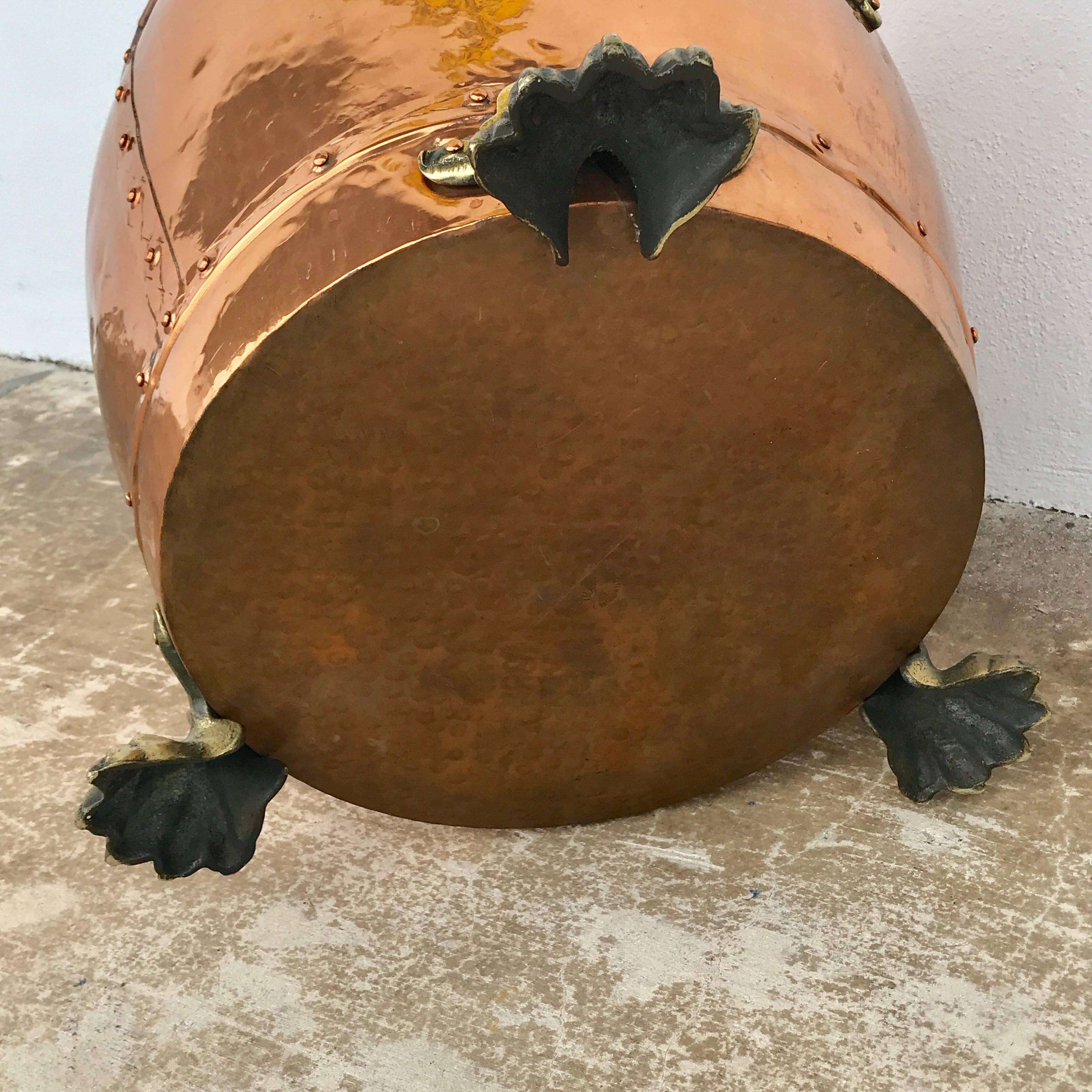 English Copper and Brass Planter 5