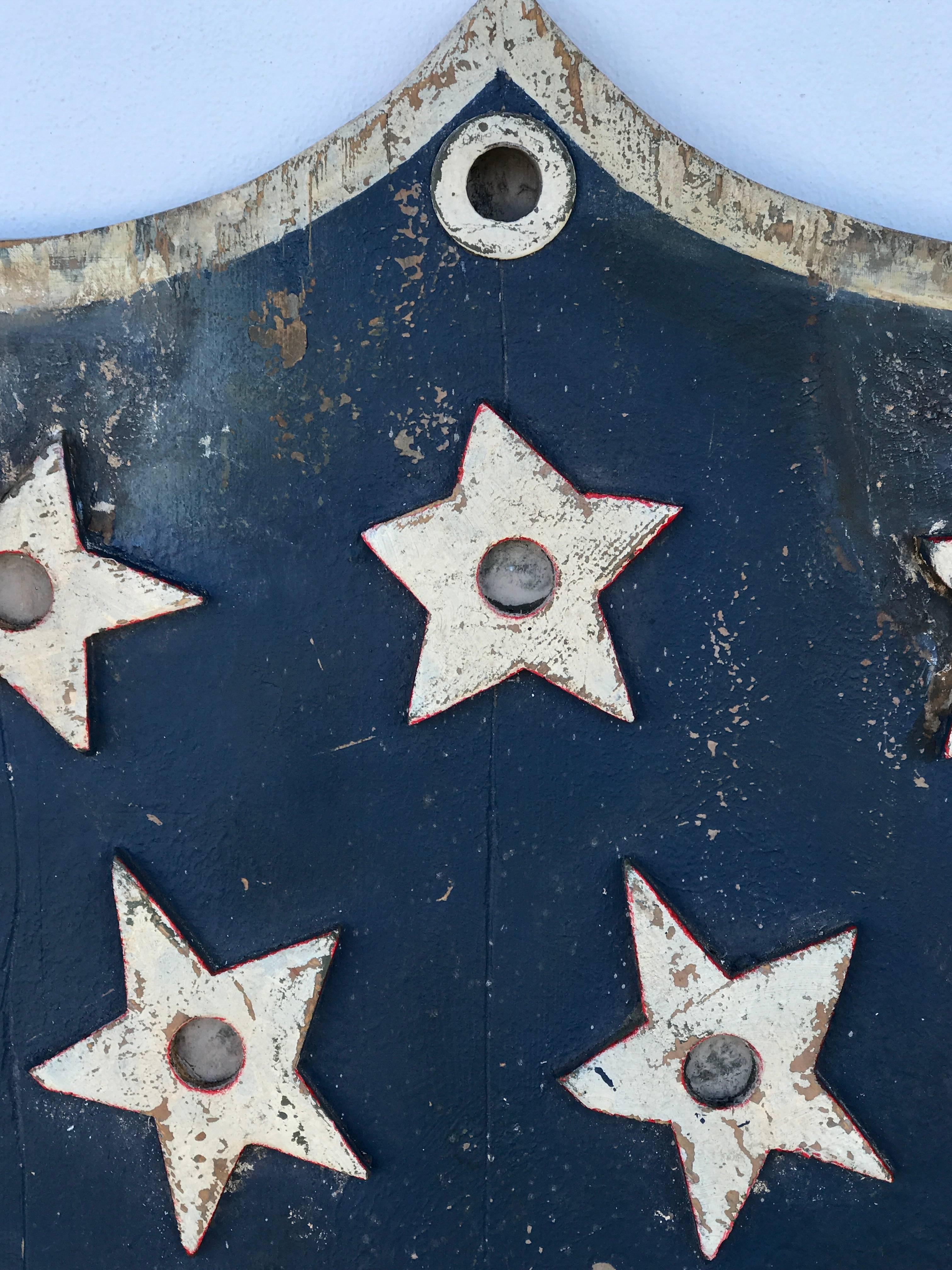 shield with american flag