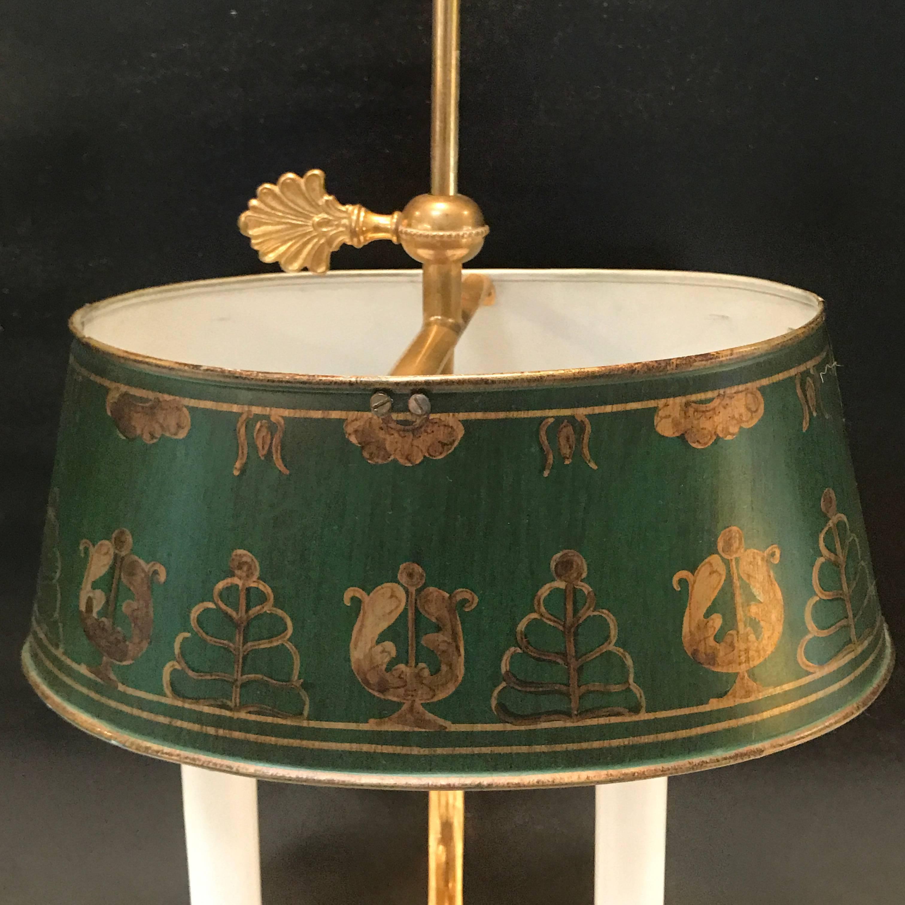 20th Century French Gilt Bronze Bouillotte Lamp