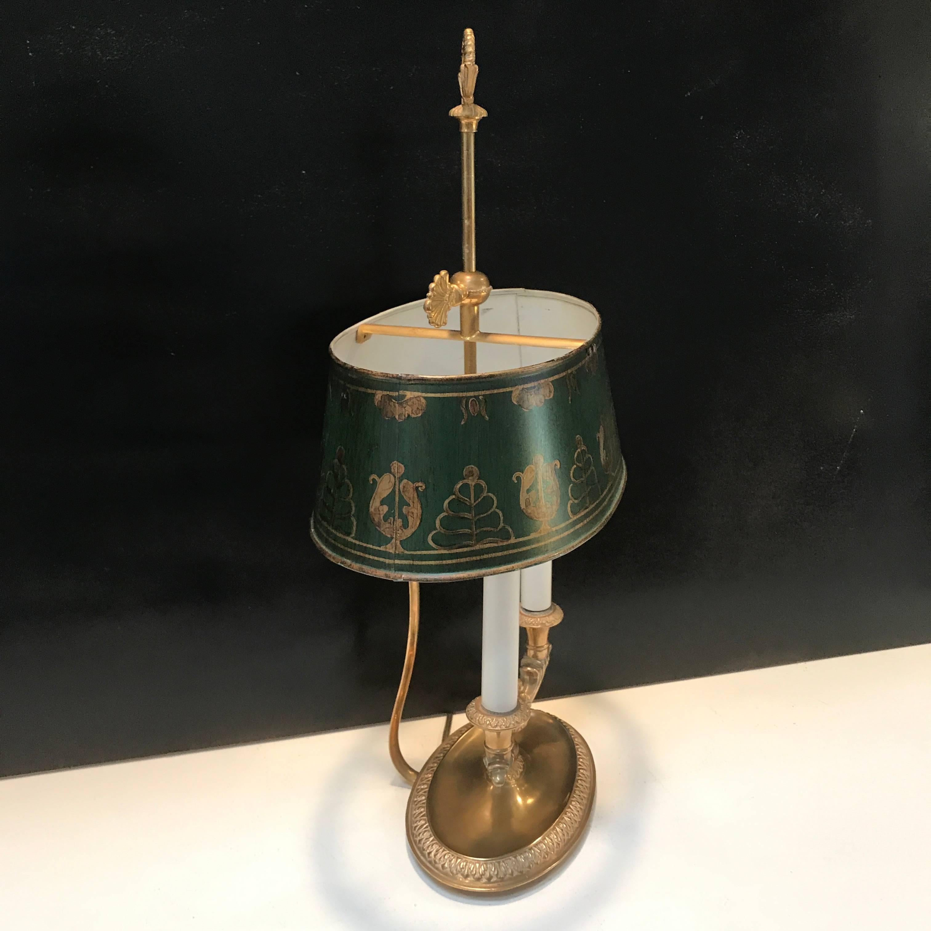French Gilt Bronze Bouillotte Lamp 1