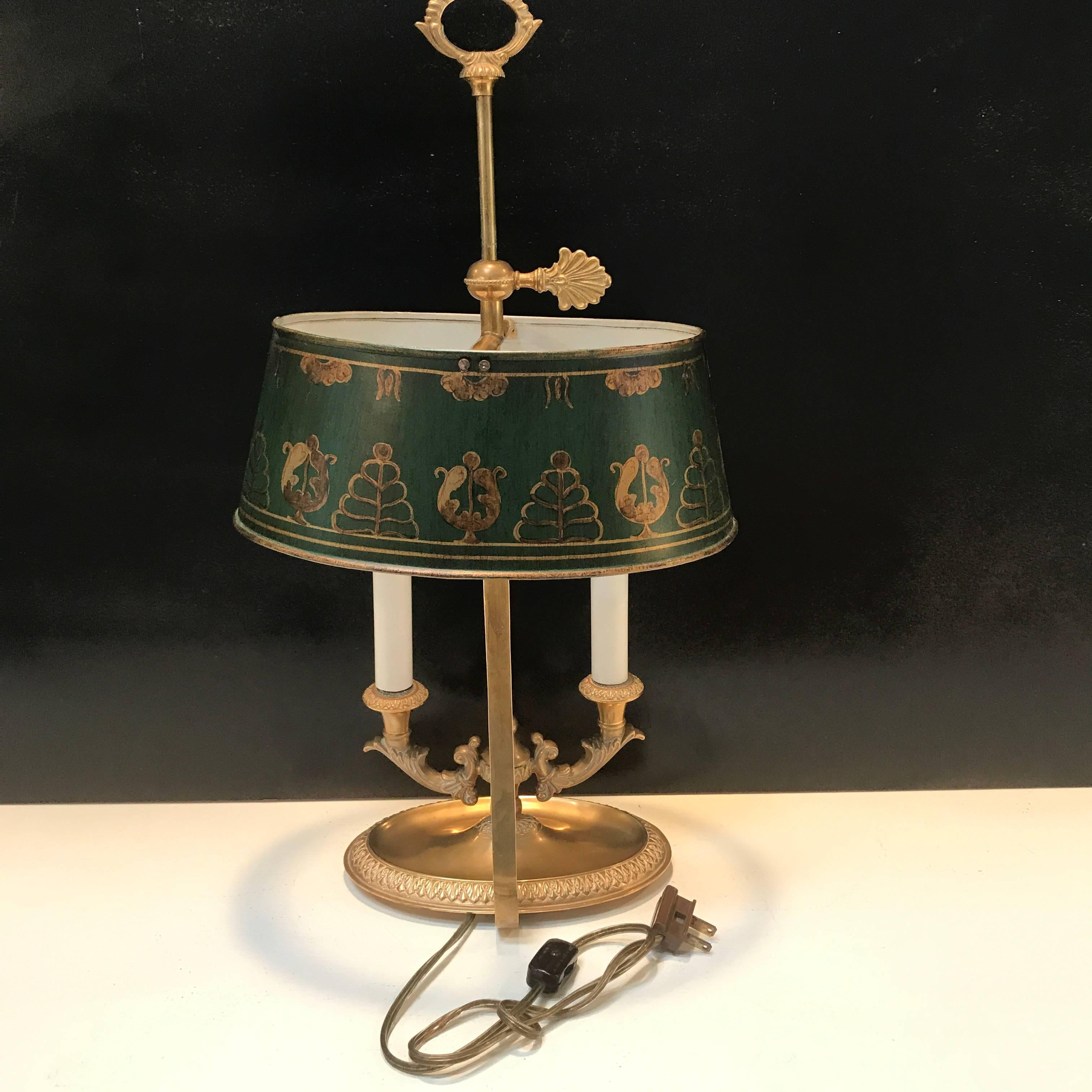 French Gilt Bronze Bouillotte Lamp 2