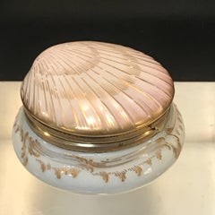 KPM Shell and Flower Motif Cabinet or Patch Box