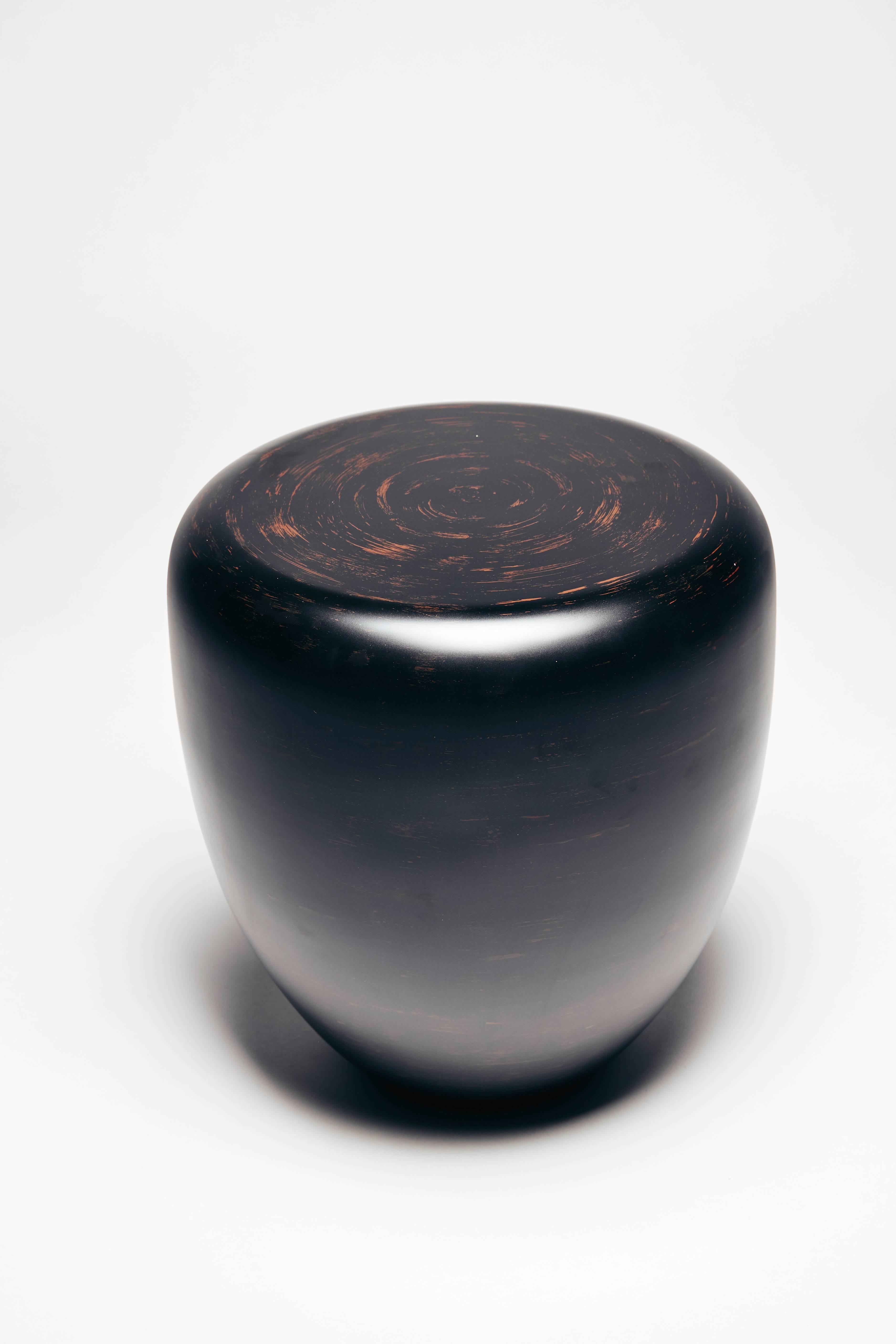 Minimalist Side Table, Black & Brown DOT by Reda Amalou Design, 2016 For Sale