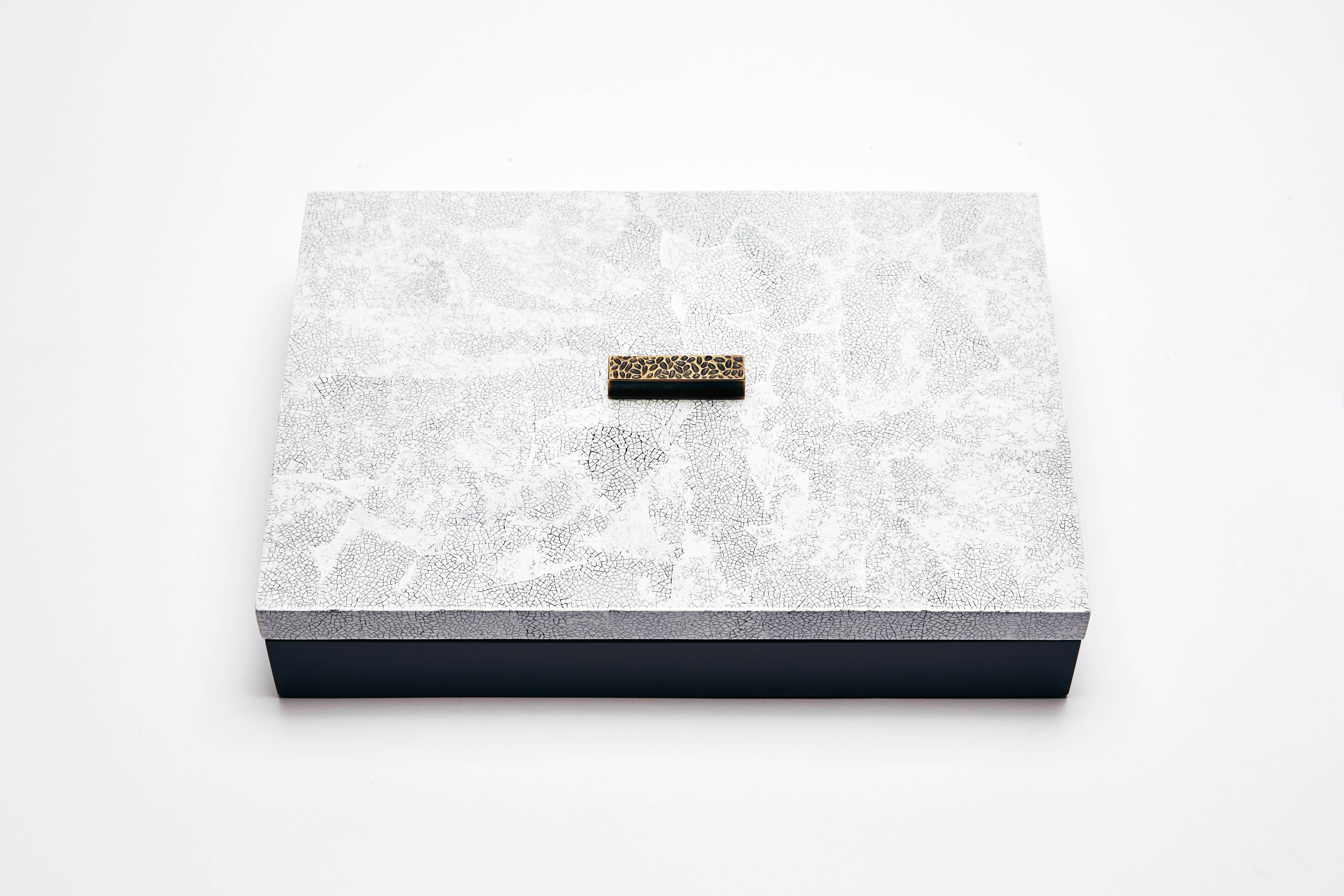Minimalist Decorative Boxes, ELLA by Reda Amalou Design, 2016 - White Eggshell For Sale