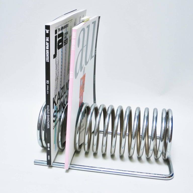 Spring Magazine Rack by Yonel Lebovici at 1stDibs