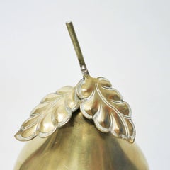 Mid-Century Modern Brass Pear Box