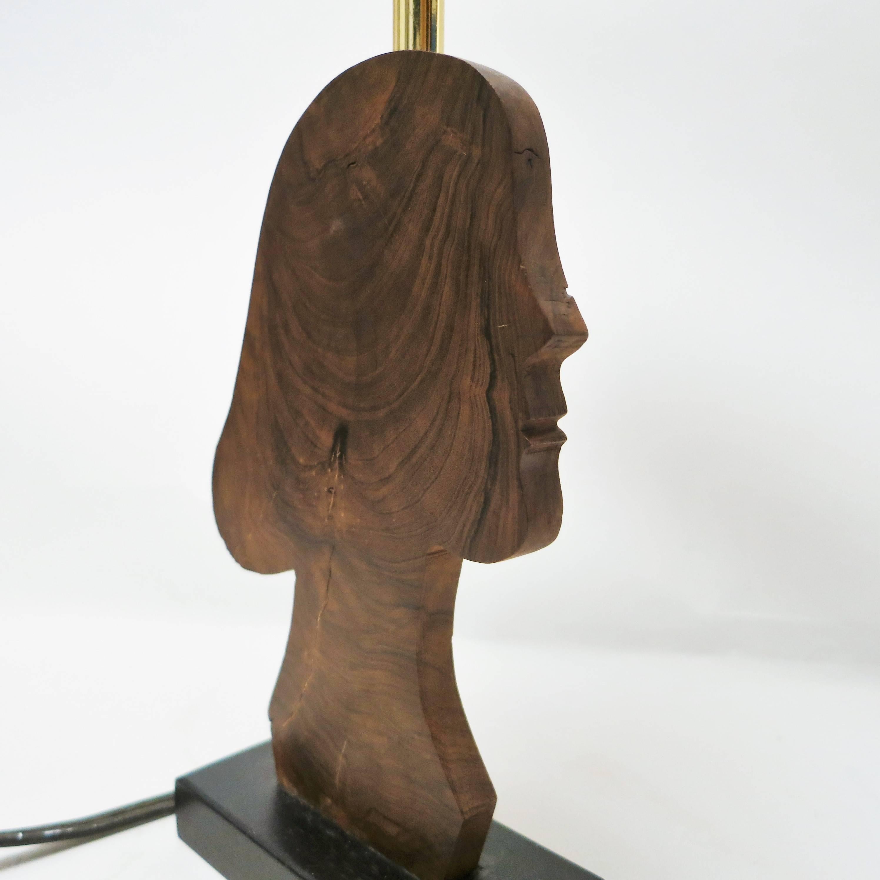 Late 20th Century French Mid-Century Modern Silhouette Girl Lamp For Sale