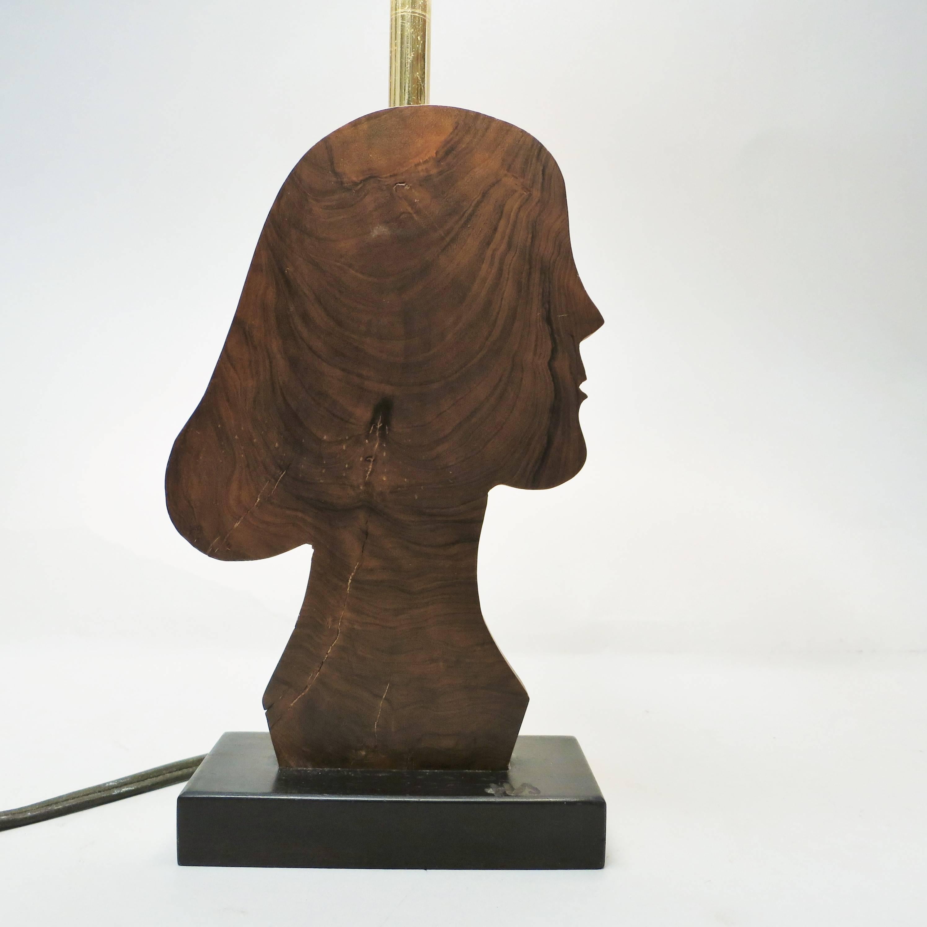 French Mid-Century Modern Silhouette Girl Lamp For Sale 2