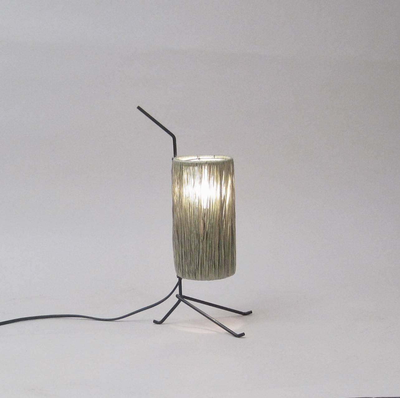 Mid-20th Century French Mid-Century Modern Lamp Attributed to Jacques Biny For Sale