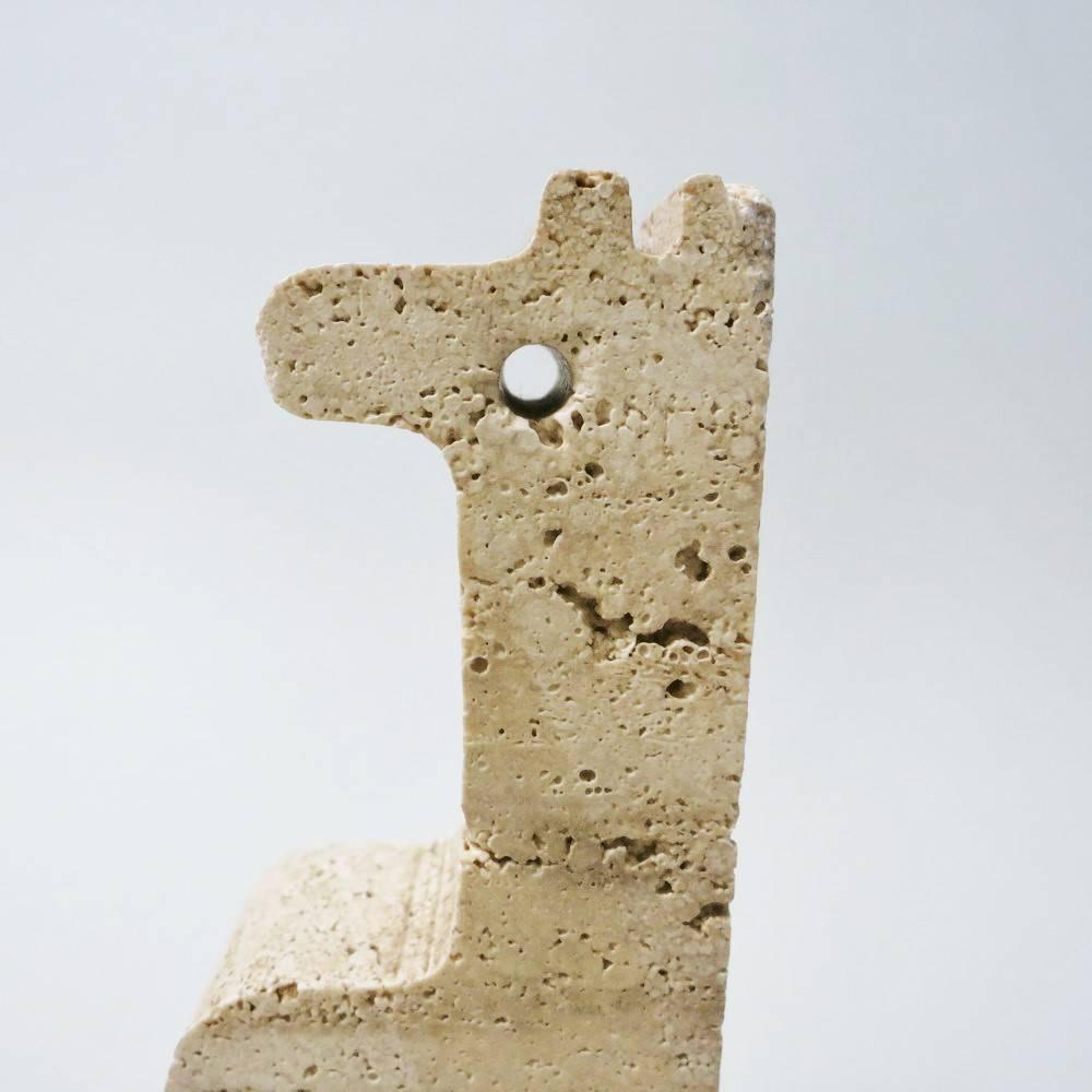 Set of Two Animals Sculptures in Travertine by Fratelli Mannelli In Good Condition In Paris, FR