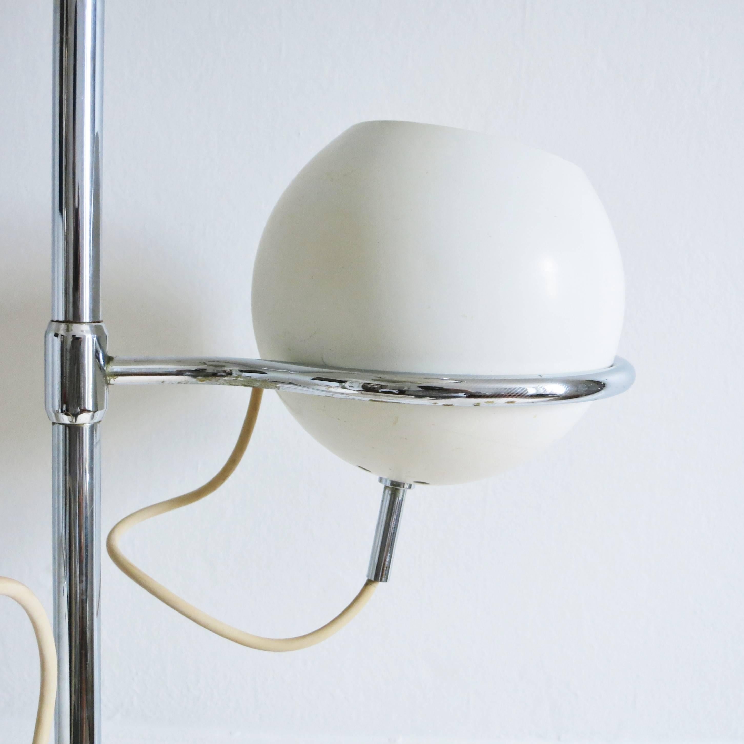 French Floor Lamp with Three Adjustable Balls by Etienne Fermigier