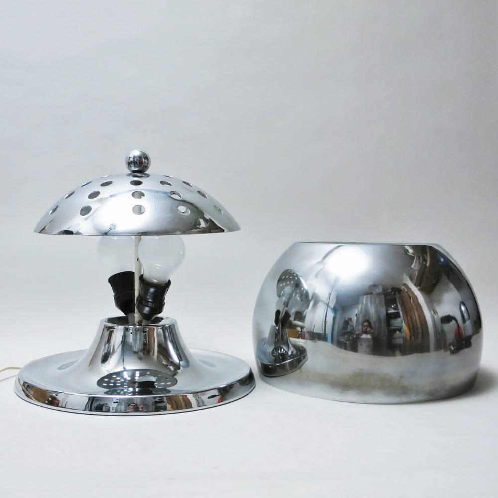 Italian Mid-Century Modern Chrome Lamp 1