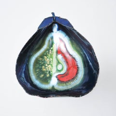 Set of Two Brutalist Italian Pear Bowl by Franco Bastianelli