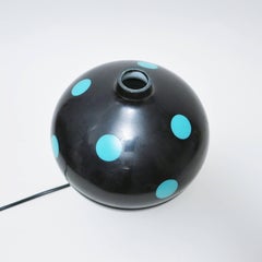 Mid-Century Italian Polka Dots Glass Lamp